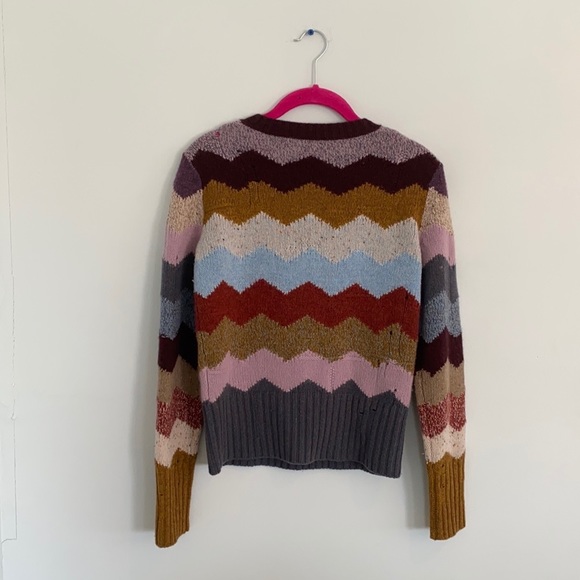 Marc Jacobs cashmere chevron intarsia sweater XS - Picture 7 of 7